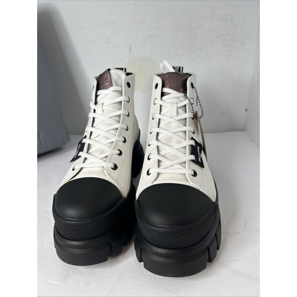 NEW Palladium Revolt Hi TX Star White Platform Boots 97242 116 ~ Sz Women 8 - Picture 4 of 8